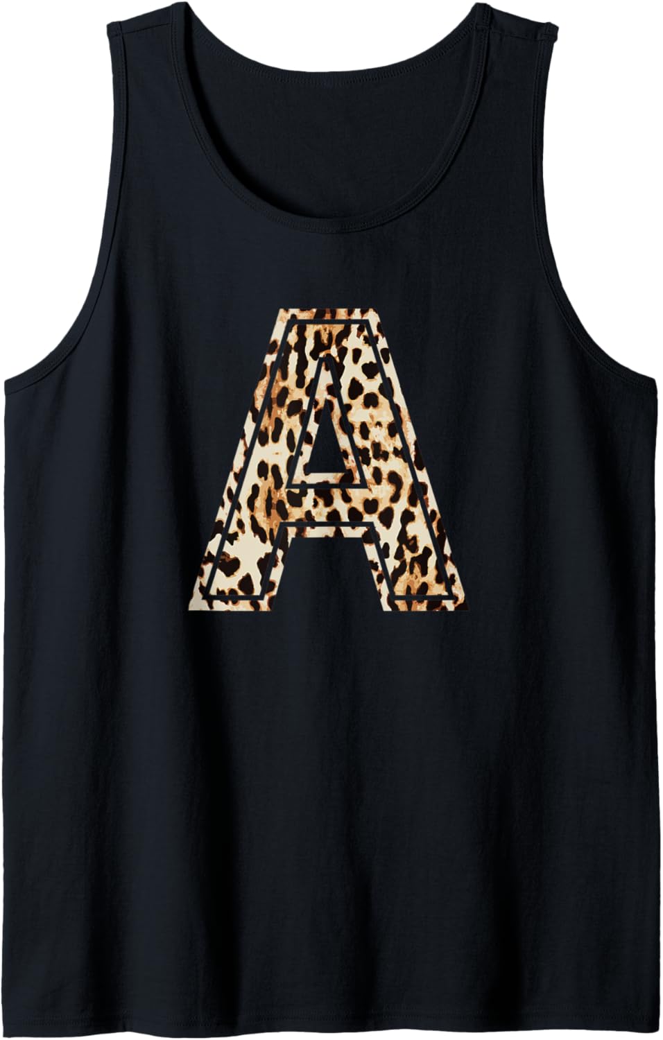 Awesome Letter A Initial Name Leopard Cheetah Print Tank Top Tank Top Comfort Fit Best Seller Look