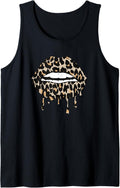Cheetah Lips Kiss Leopard Print Lips Animal Print Lips Tank Top Tank Top High Search Demand Hot Right Now