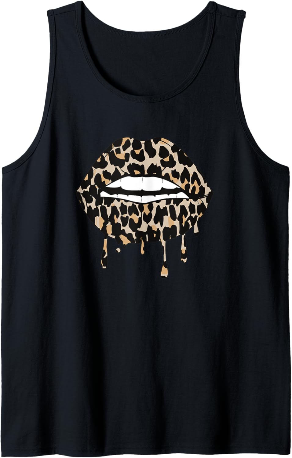 Cheetah Lips Kiss Leopard Print Lips Animal Print Lips Tank Top Tank Top High Search Demand Hot Right Now