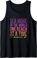 One Beach at a Time St Michaels Summer Maryland Tropical Tank Top Tank Top | Perfect Gift Idea