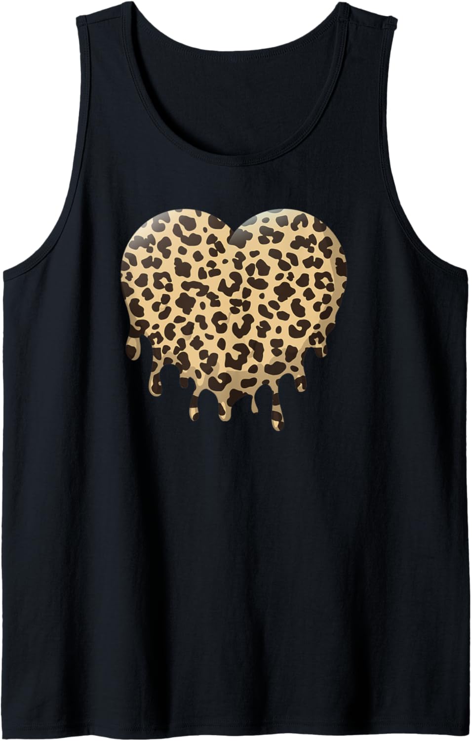 Beautiful Melting Heart Animal Cheetah Print Cute Aesthetic Tank Top Tank Top Comfort Fit Fan Favorite