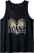 Cute Nonna Women s Leopard Cheetah Print Heart Grandmother Tank Top Tank Top Trending US Everyday Wear