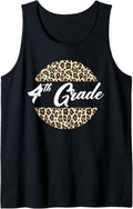 4th Grade Cheetah Print School Teacher Student Fourth Grade Tank Top Tank Top Trending US Hot Right Now