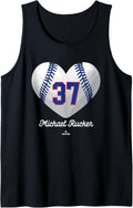 Baseball Heart Number Michael Rucker Chicago MLBPA Tank Top Tank Top | Everyday Casual Wear
