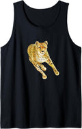 Cheetah Animal Lover Gift Men Women Kids Girls Boys Print Tank Top Tank Top Viral TikTok Find Everyday Wear