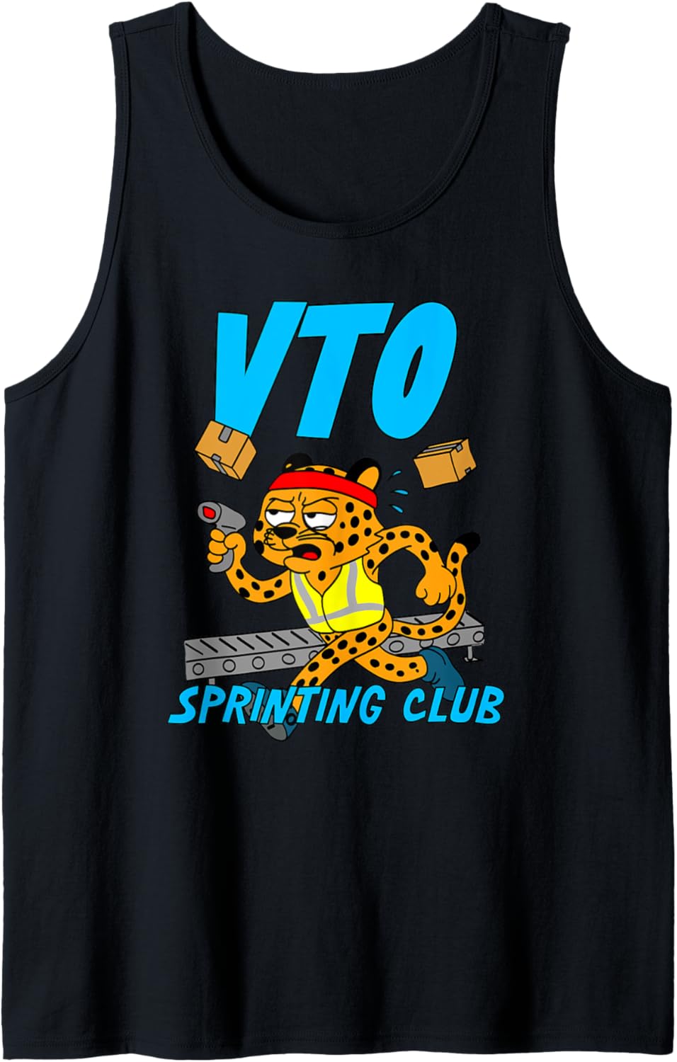 Coworker Associate Running Cheetah VTO Sprinting Club Tank Top Tank Top Comfort Fit Everyday Wear