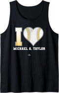 I Heart Baseball Stitch Michael A. Taylor Pittsburgh Tank Top Tank Top | US Best Seller