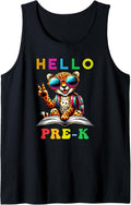 Hello Pre K Cheetah Lover Back to School Kids Boys Girls Tank Top Tank Top Trending US Best Seller Look