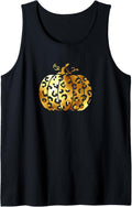 Cute Cheetah Leopard Halloween Thanksgiving Pumpkin Gifts Tank Top Tank Top Comfort Fit US Top Pick