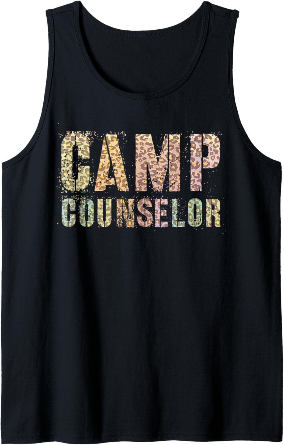 CAMP COUNSELOR Leopard Print Summer Teacher Instructor Coach Tank Top Tank Top Viral TikTok Find Fan Favorite