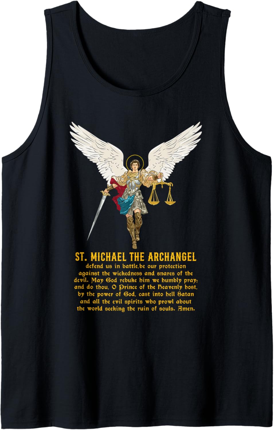 Saint Michael the archangel prayer Tank Top Tank Top | Perfect Gift Idea