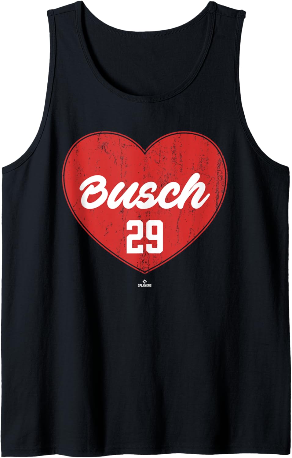 Distressed Heart Michael Busch Chicago Baseball MLBPA Tank Top Tank Top | US Best Seller