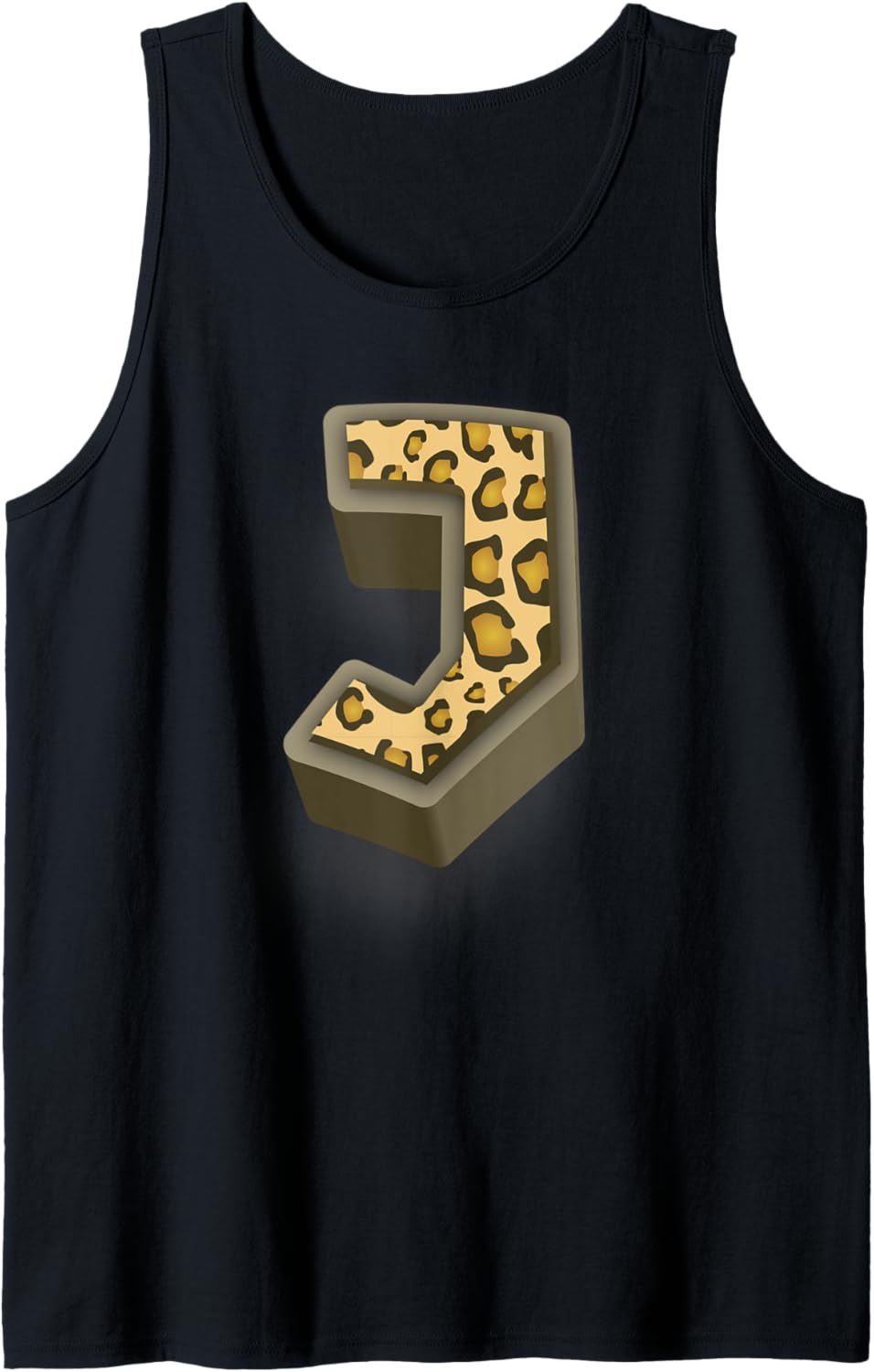 Cute Letter J Initial Name Leopard Cheetah Animal Print Tank Top Tank Top Trending US Best Seller Look