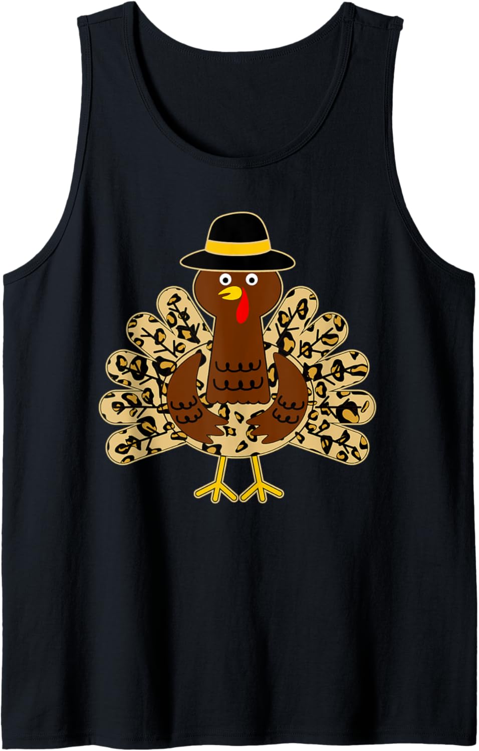 Cool Cheetah Leopard Animal Print Turkey Thanksgiving Day Tank Top Tank Top Premium Print Gift Ready