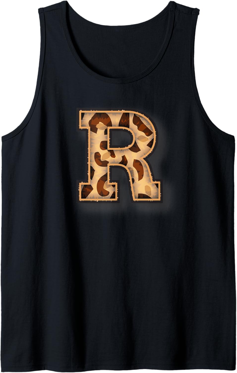 Cute Letter R Initial Name Leopard Cheetah Animal Print Tank Top Tank Top Comfort Fit US Top Pick