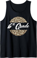 6th Grade Cheetah Print School Teacher Student Sixth Grade Tank Top Tank Top Premium Print Everyday Wear