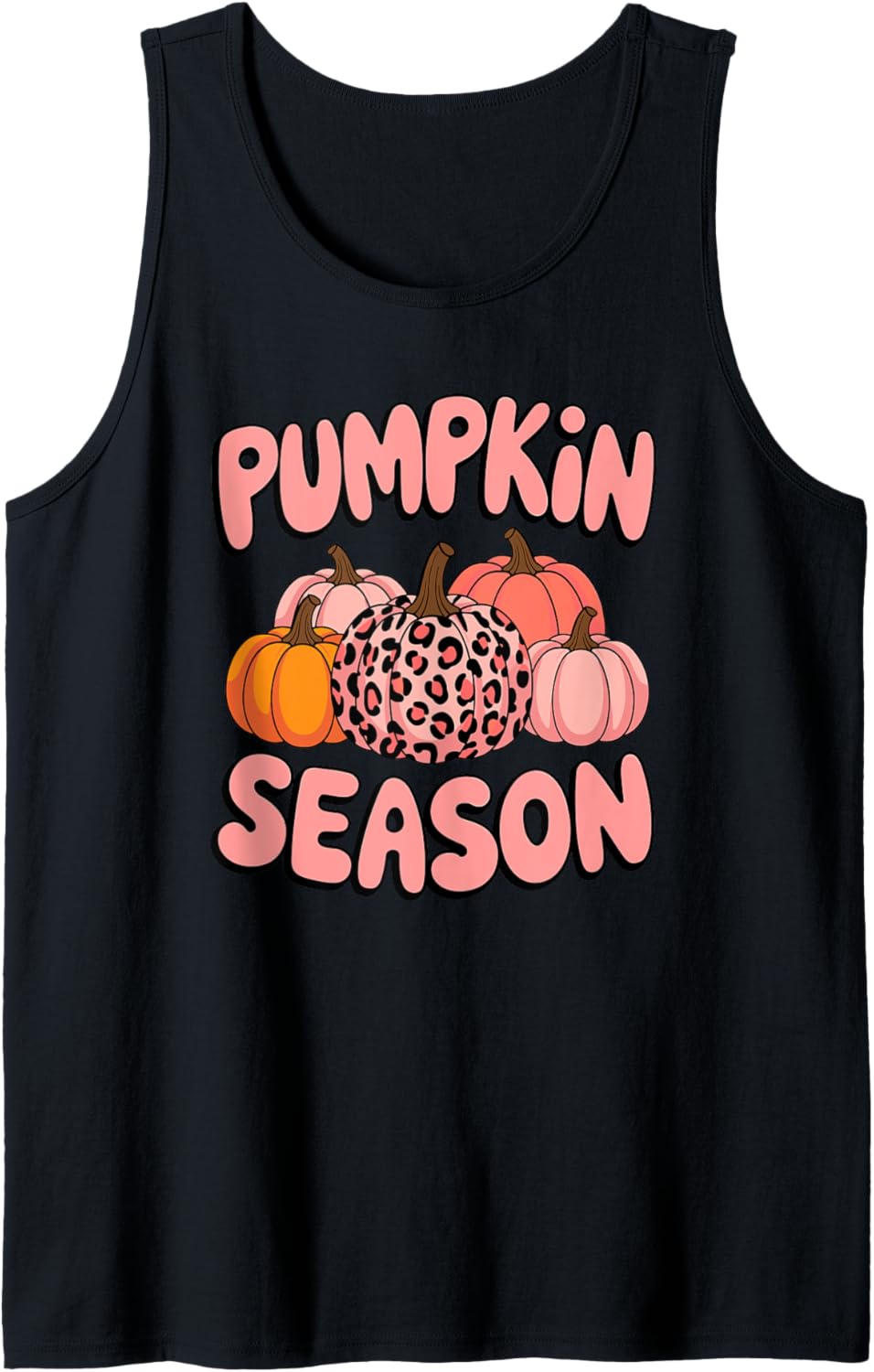 Pumpkin Season Halloween Pink Pumpkin Leopard Cheetah Print Tank Top Tank Top Trending US Everyday Wear
