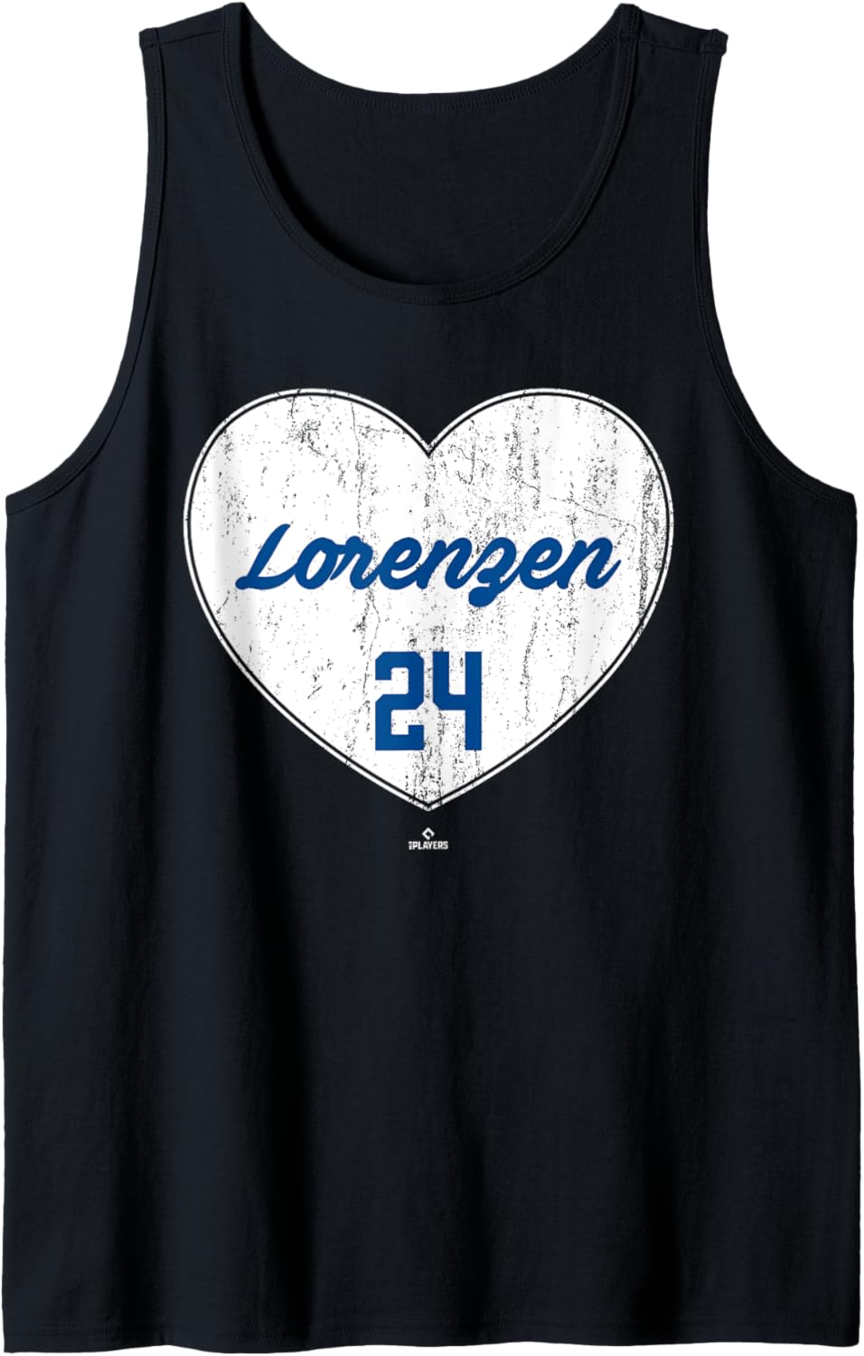 Distressed Heart Michael Lorenzen Kansas City Baseball MLBPA Tank Top Tank Top | Everyday Casual Wear