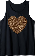 Heart Love Leopard Cheetah Print Funny Tank Top Tank Top Premium Print US Top Pick