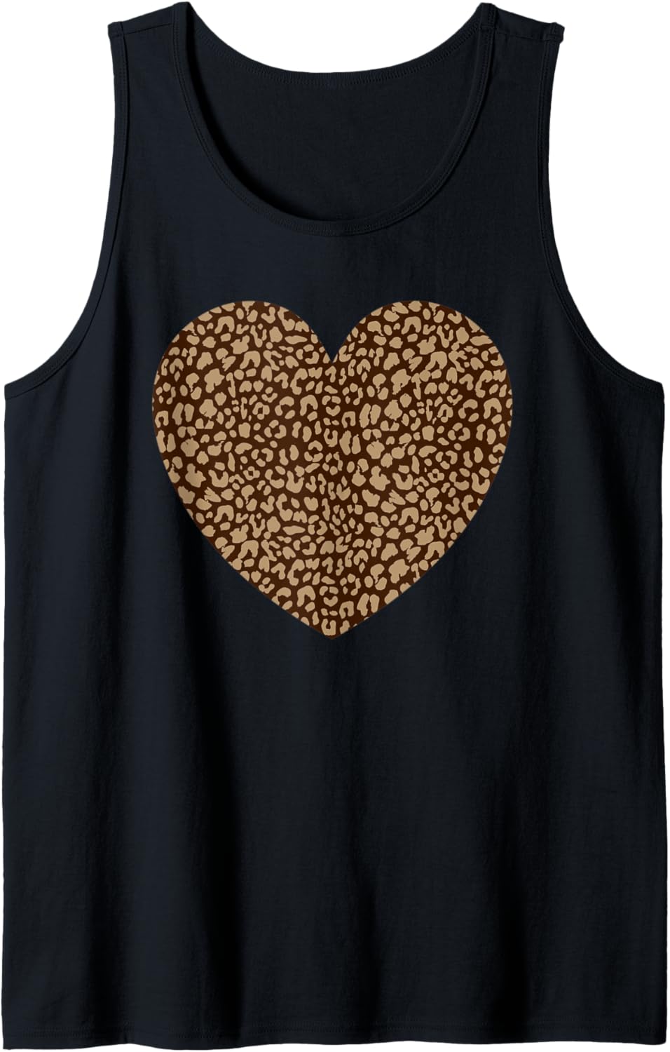 Heart Love Leopard Cheetah Print Funny Tank Top Tank Top Premium Print US Top Pick