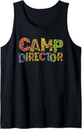 Funny CAMP DIRECTOR Leopard Print Camping Host Chaos Tank Top Tank Top Trending US Gift Ready