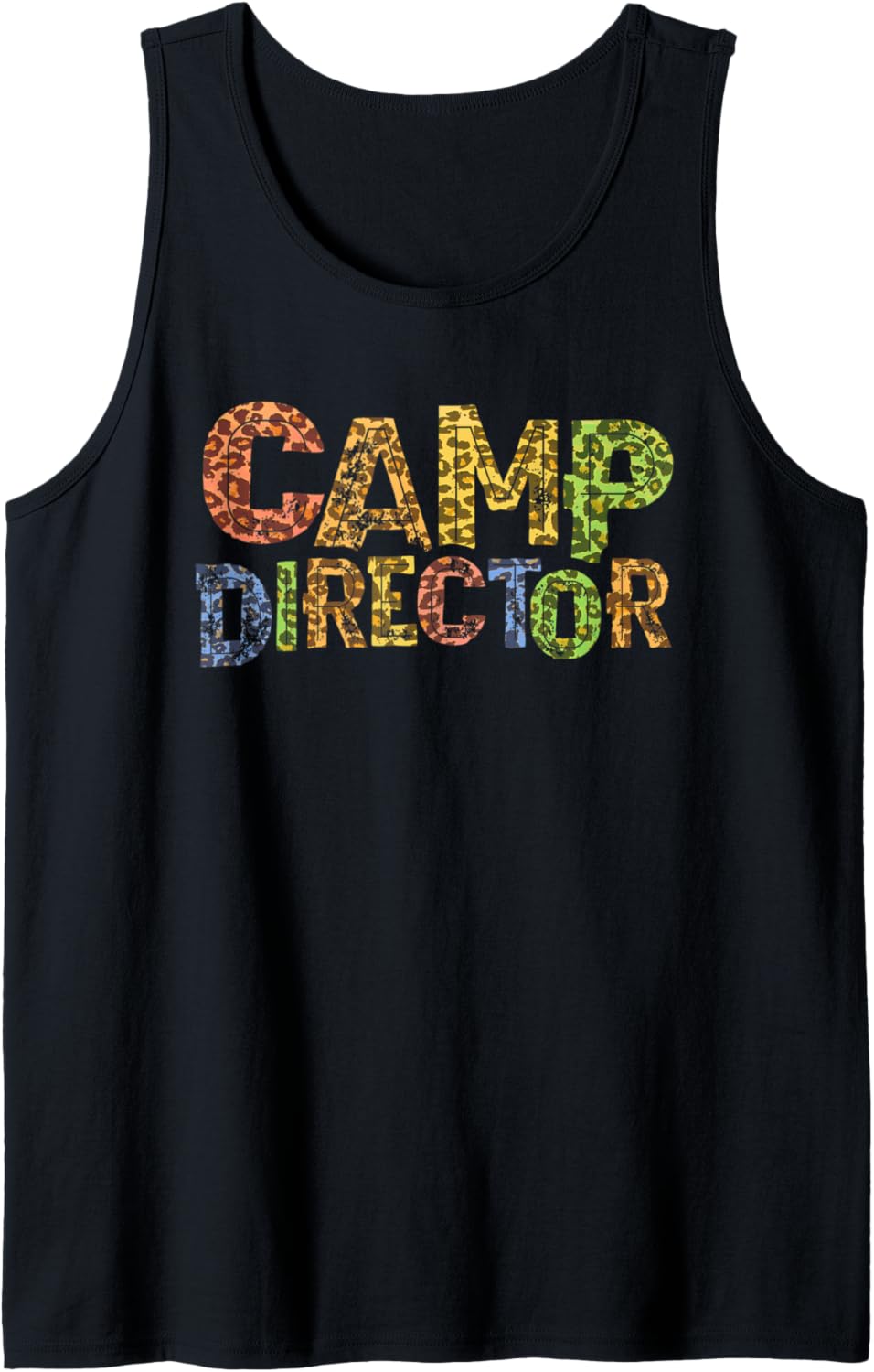 Funny CAMP DIRECTOR Leopard Print Camping Host Chaos Tank Top Tank Top Trending US Gift Ready