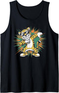 Playful Cheetah Dabbing with Sunglasses Cute Funny Animal Tank Top Tank Top Trending US Everyday Wear