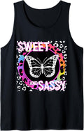 Cute Butterfly 90s Nostalgia Rainbow Leopard Print Tropical Tank Top Tank Top Streetwear Style Everyday Wear