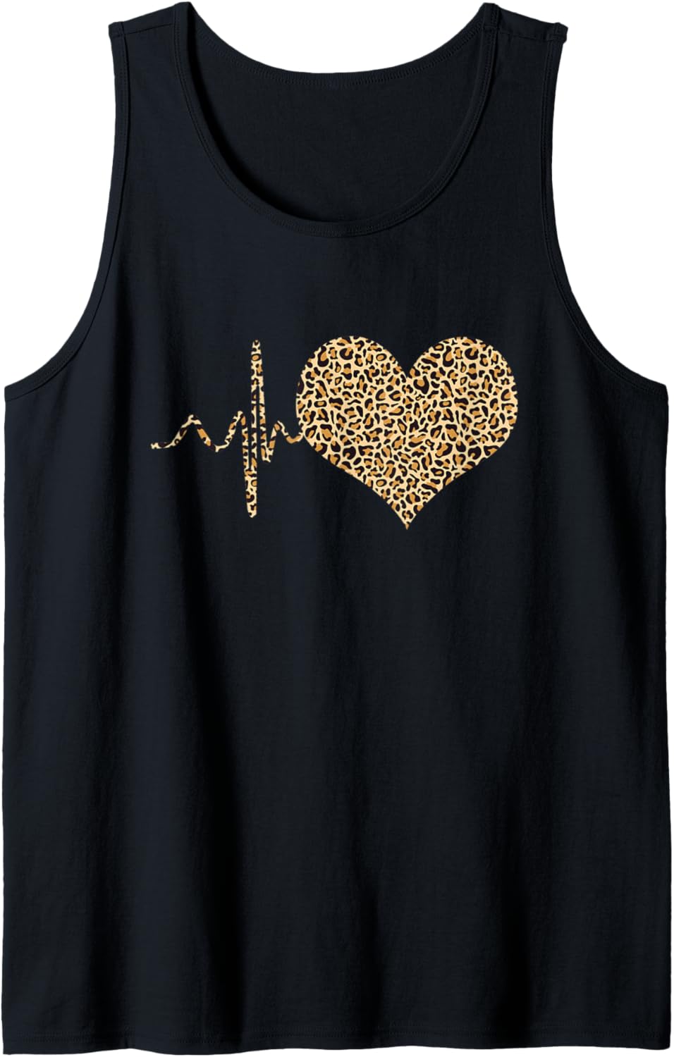 Leopard Print Heart Womens Cool Animal Lover Cheetah Tank Top Tank Top Viral TikTok Find Fan Favorite