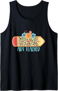 ART TEACHER Cute Trendy Pencil Leopard Cheetah Print Tank Top Tank Top Premium Print Fan Favorite