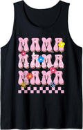 Cute Mama Leopard Cheetah Print Retro Groovy Mothers Day Tank Top Tank Top Comfort Fit Fan Favorite