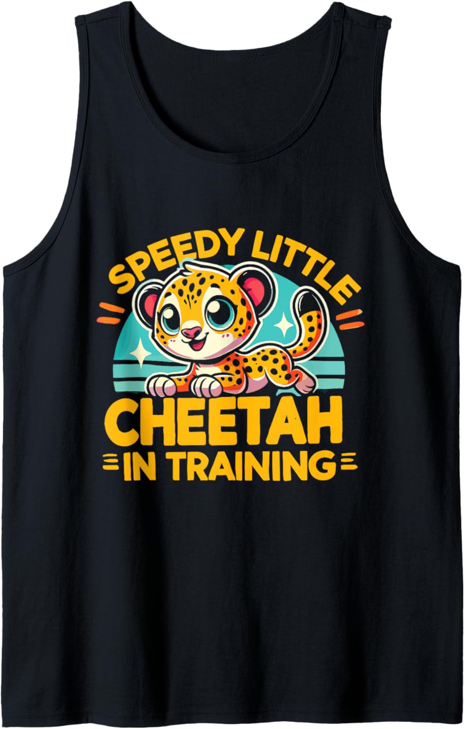 Cute Leopard Cheetah In Training Tank Top Tank Top Comfort Fit US Top Pick