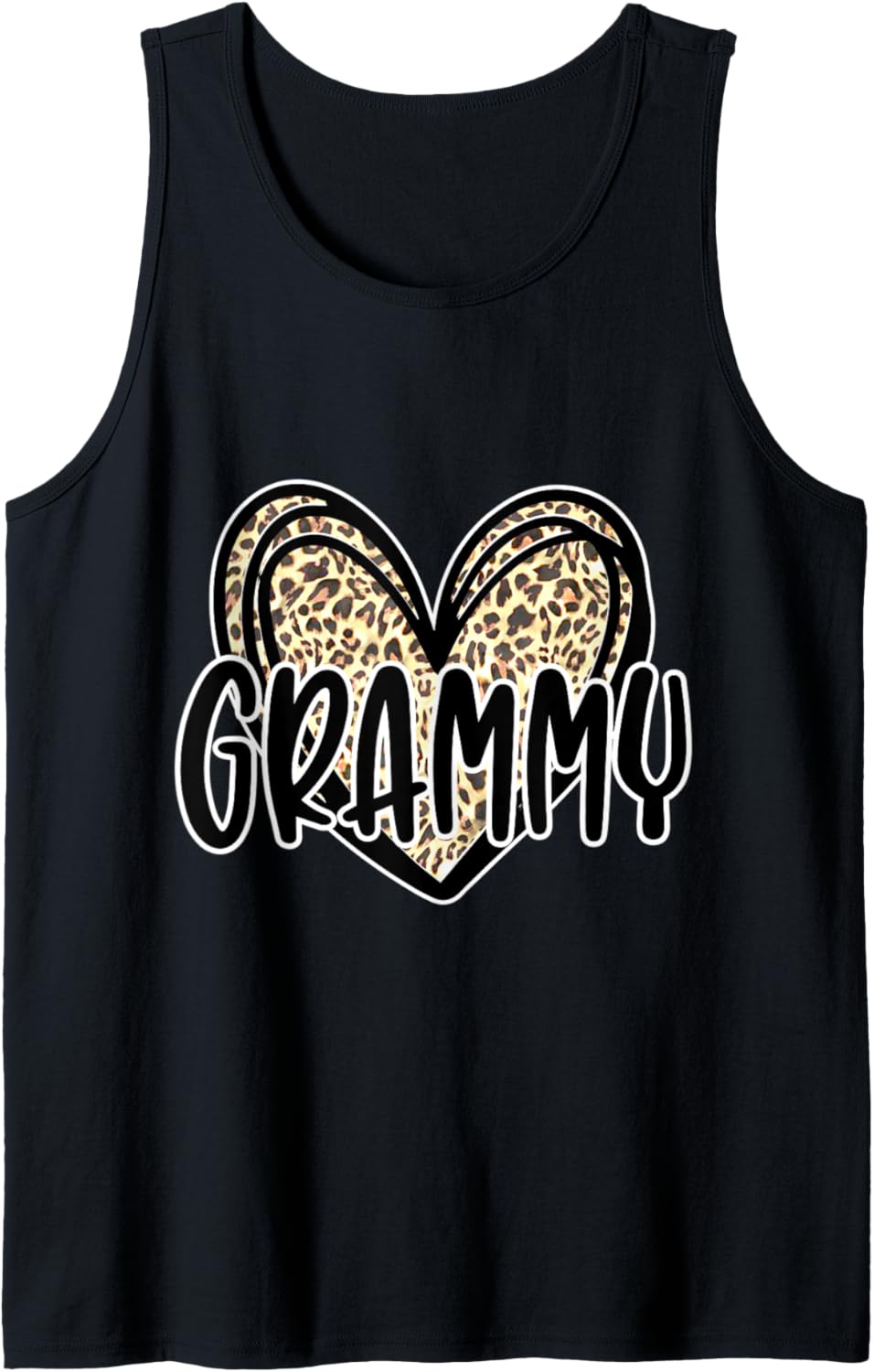 Cute GRAMMY Women s Leopard Cheetah Print Heart Grandmother Tank Top Tank Top Viral TikTok Find Gift Ready