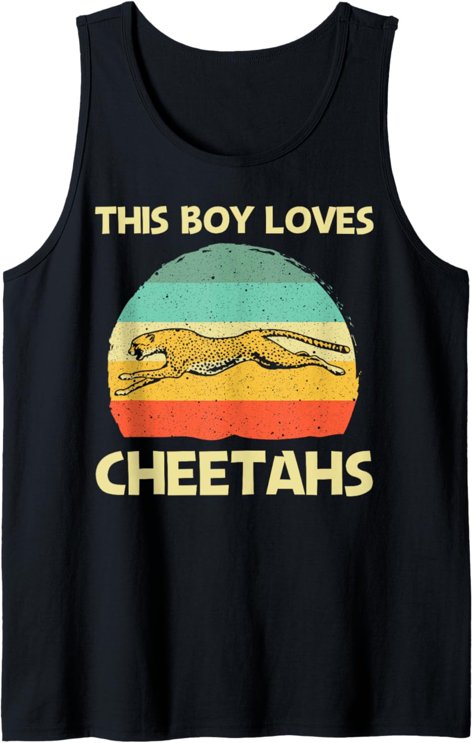Cool Cheetah For Boys Kids Cat Animal Print Leopard Safari Tank Top Tank Top High Search Demand Everyday Wear