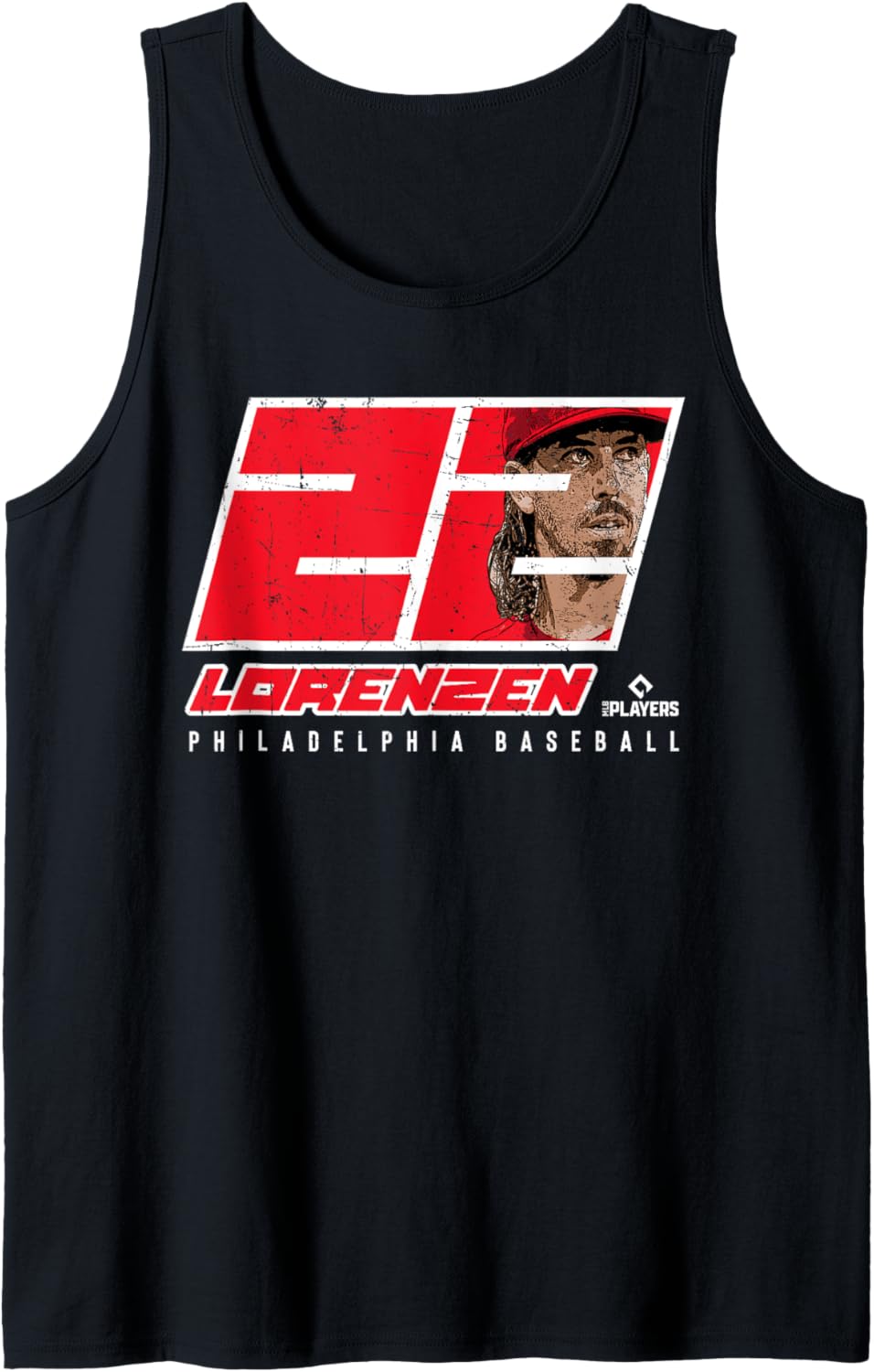 Silhouette Michael Lorenzen Philadelphia MLBPA Tank Top Tank Top | US Best Seller