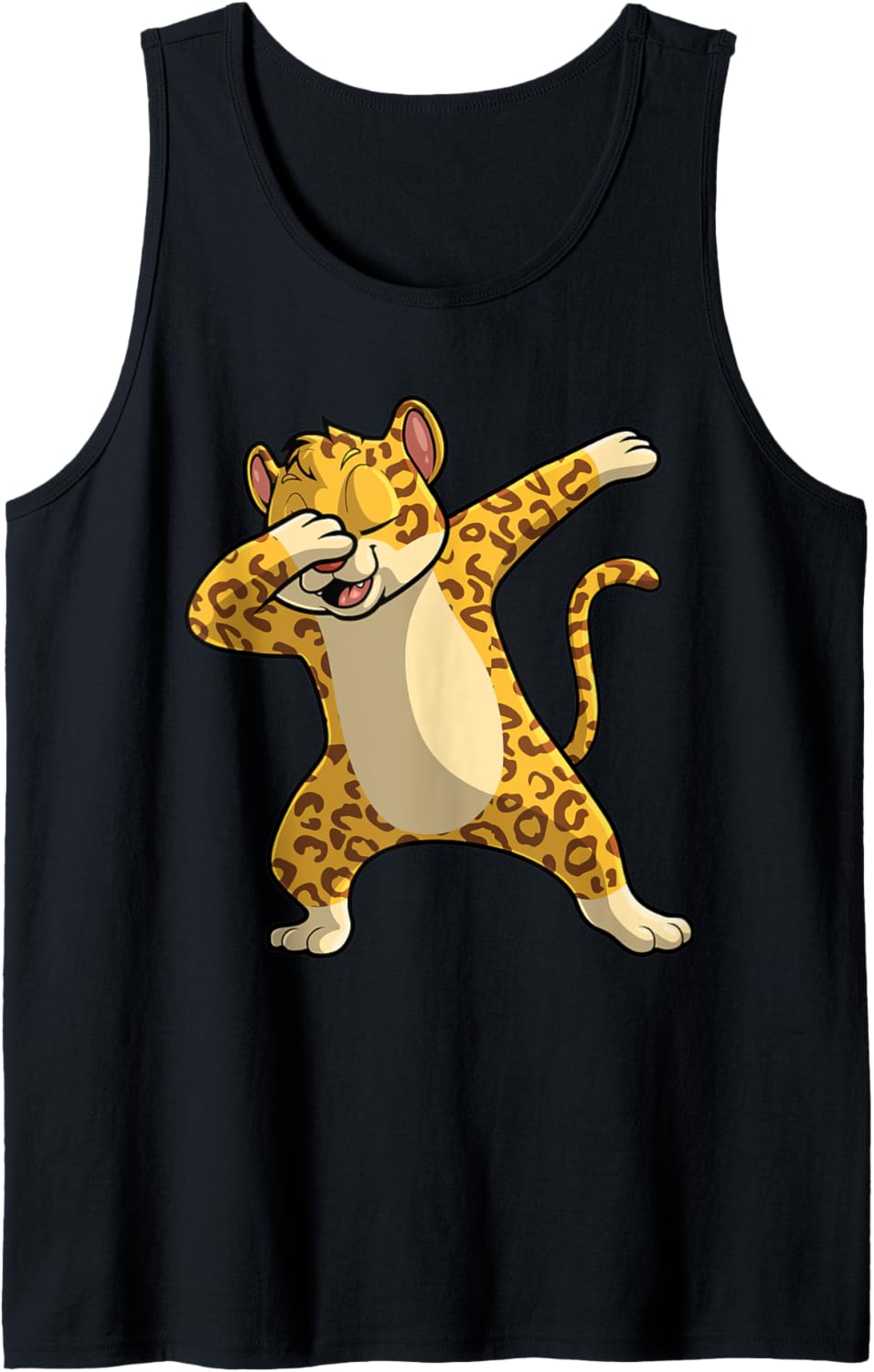 Cool Cheetah For Men Women Animal Print Zoologist Dabbing Tank Top Tank Top Premium Print Fan Favorite