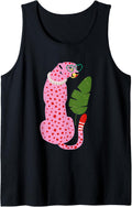 Sassy Chic Pink Cheetah Trendy Casual Fashion Tank Top Tank Top Comfort Fit Gift Ready