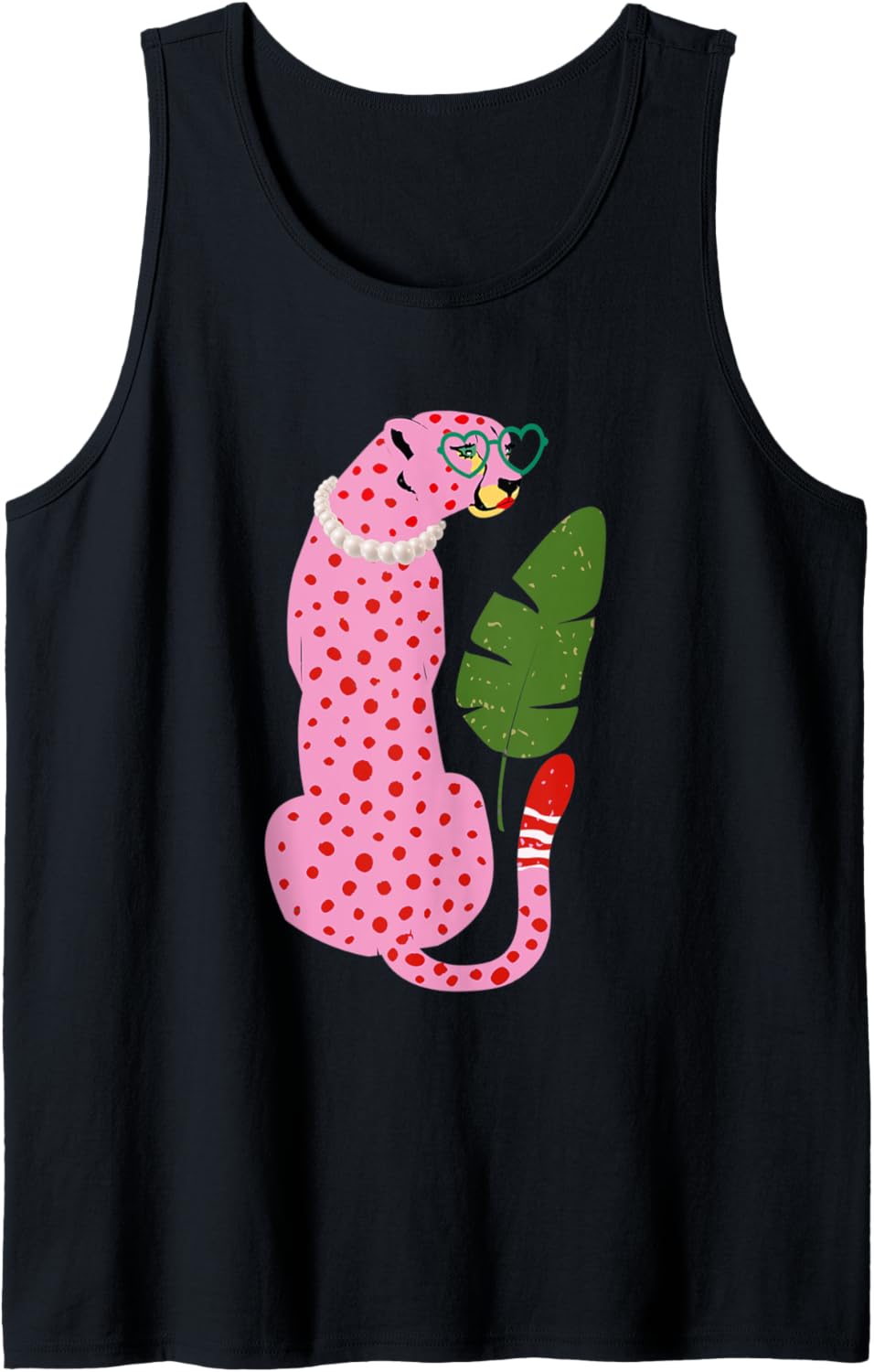 Sassy Chic Pink Cheetah Trendy Casual Fashion Tank Top Tank Top Comfort Fit Gift Ready