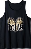 Cute Lolly Women s Leopard Cheetah Print Heart Grandmother Tank Top Tank Top Premium Print Gift Ready