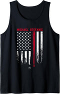 USA Flag Bat Michael Stefanic Los Angeles Baseball MLBPA Tank Top Tank Top | Premium Quality