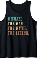 Mens Michael The Man The Myth The Legend Funny Michael Tank Top Tank Top | US Best Seller
