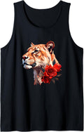 Cheetah Face Flower Tank Top Tank Top Viral TikTok Find Fan Favorite