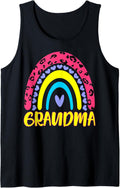 Leopard Rainbow Cheetah Print Grandma Graphic Grandma Life Tank Top Tank Top Viral TikTok Find Hot Right Now