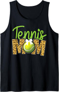 Funny Tennis Player Racket Mom Leopard Cheetah Tennis Mom Tank Top Tank Top Viral TikTok Find US Top Pick