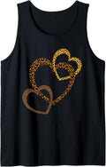 Hearts Love Leopard Cheetah Shirt Womens Animal Print Hart Tank Top Tank Top Comfort Fit Best Seller Look