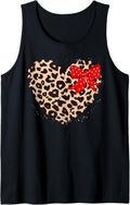 Cheetah Leopard Heart Girls animal Print Pink Ribbon Red Tank Top Tank Top Comfort Fit US Top Pick