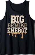 Big Gemini Energy Cheetah Zodiac Drip Gemini Birthday Women Tank Top Tank Top Comfort Fit US Top Pick