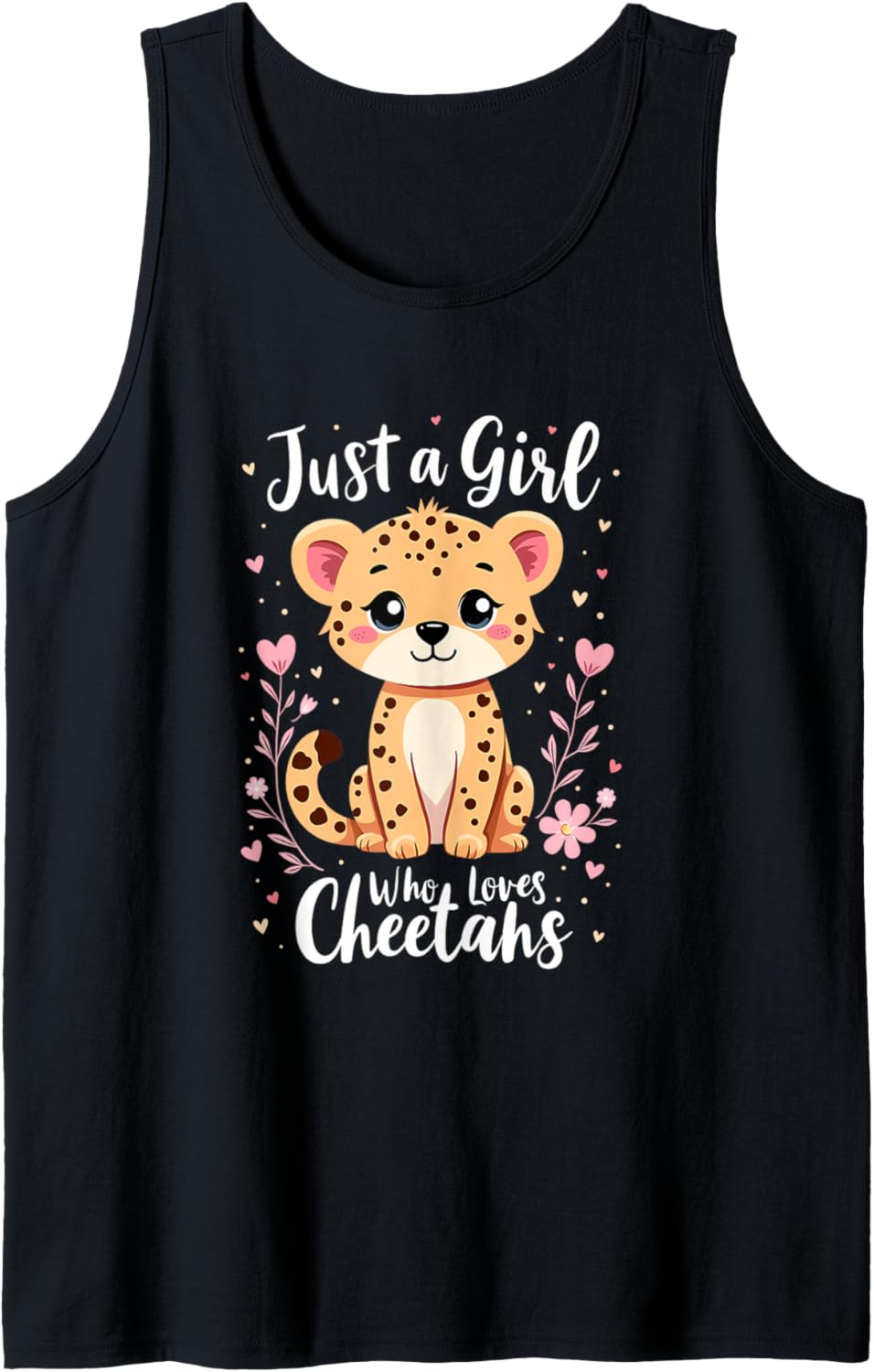 Just A Girl Who Loves Cheetahs Tank Top Tank Top Streetwear Style Gift Ready