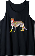 Cheetah Mother with Cubs Motif Predator Cat Animal Cheetahs Tank Top Tank Top High Search Demand Hot Right Now