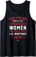 God Found the Strongest JD Martinez Fans MLBPA Baseball Tank Top Tank Top | Premium Quality